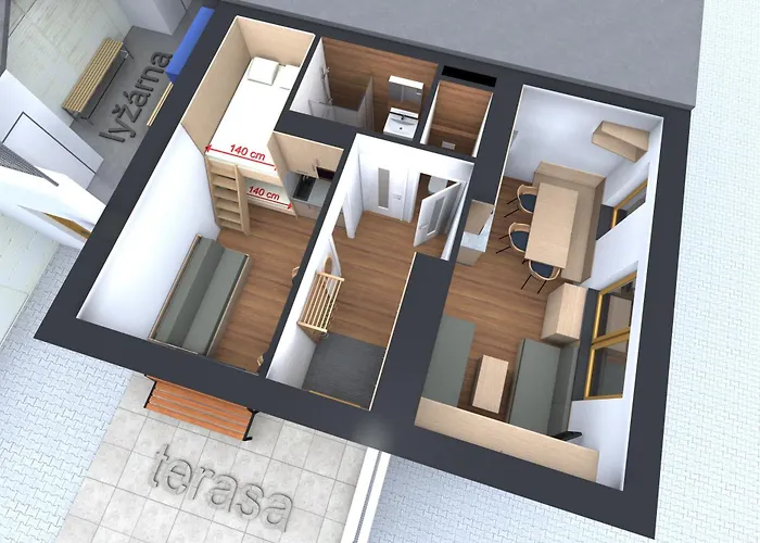 U Kralika, Apartman E, 50M Od Lanovky A Bobove Drahy, Parkovani Zdarma